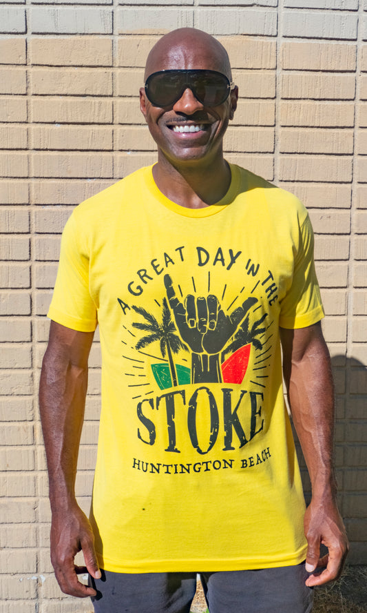 A Great Day in the Stoke 2024 Event T-Shirt - Yellow